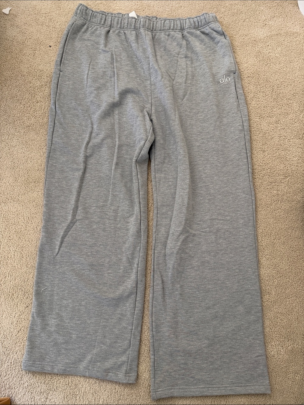 ALO Yoga Gray Wide-Leg Sweatpants